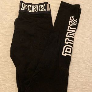 3 Victoria secret pink leggings